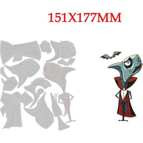 New Arrival Halloween Vampire Metal Cutting Dies and Stamps for DIY Scrapbooking photo album Decorative Embossing Paper Cards
