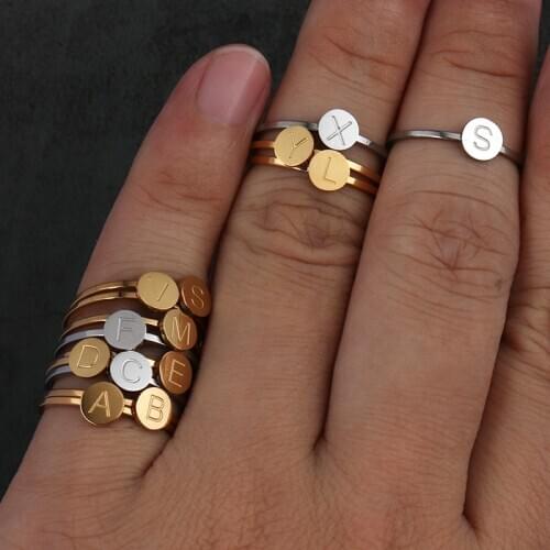 Stainless Steel Ring Rings Stainless Steel Jewelry Ring Mens And Women Ring Moon Ring Star Ring Combination Ring Letter Ring