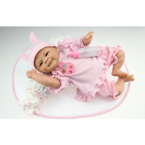 45CM Baby Soft Silicone Newborn Baby Handmade Simulation Dolls Sleeping Doll Early Education Dolls Movie Photo Model Dolls Toys