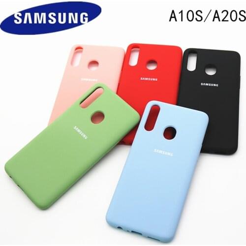 A 20s Case Original Samsung Galaxy A10s Silky Liquid Silicone Cover Soft-Touch Back Protective Shell Case For Galaxy a20s a 10s