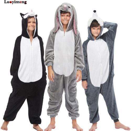 Girls Boys Pajamas Kigurumi Unicorn For Children Pajamas Baby Pijamas Cartoon Anime Costumes Animal Pyjamas Kids Winter Onesie