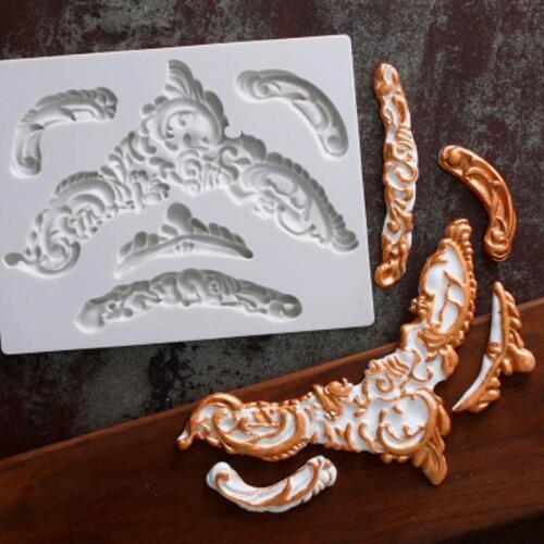 Pattern Silicone Mold Fondant Mould Cake Decorating Tools Chocolate Gumpaste Molds, Sugarcraft, Kitchen Gadgets