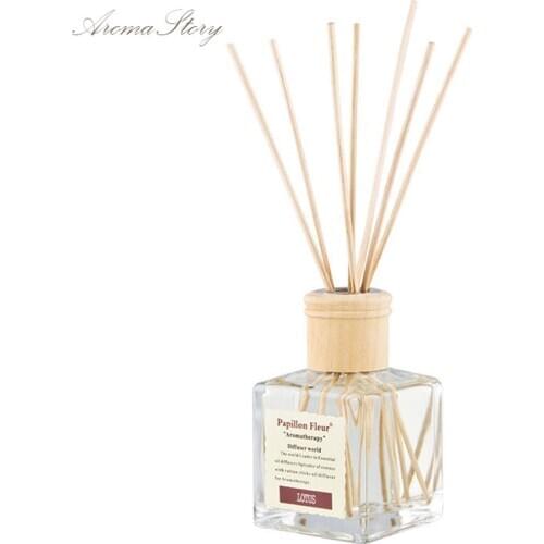 2pcs/lot 150ml Glass Vessel Reed Diffuser with Rattan Sticks Aromatherapy Diffuser Replenisher Aroma Essential Oil Home Decor