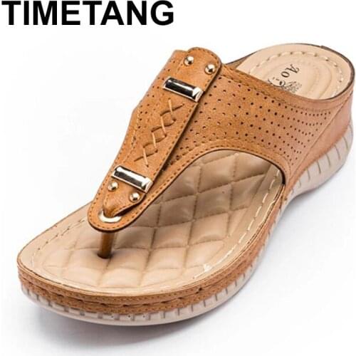 TIMETANG Fashion Women Sandals Flip Flops Slippers For Home Platform Sandals Women Vulcanize Female Shoes Slippers Be At Home