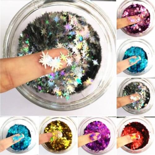 Pailette Ultrathin Star Sequins 10mm PET Glitter Paillettes Laser Sequin for Nails Art Wedding Christmas Decoration Confetti 8g