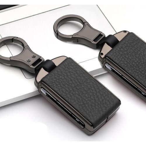 Beautiful Galvanzed Alloy&Leather Car Smart Key Case Cover shell For Volvo XC40 XC60 S90 XC90 V90 2017 2018 T5 T6 T8 Accessories