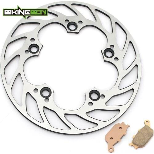 BIKINGBOY 220mm Rear Brake Disc Disk Rotor + Pads For Yamaha YZF R6 2003-2018 R1 04 05 06 07 08 09 10 11 12 13 14 15 16 17 18
