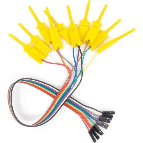 10PCS test hook clip. Logic analyzer test folder USB 24M 8CH