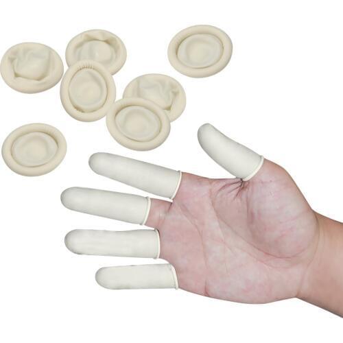 100 Pcs Latex Rubber Finger Gloves Nail Art Latex Rubber Finger Protect Glove (Nail Arts, Hair Ext)