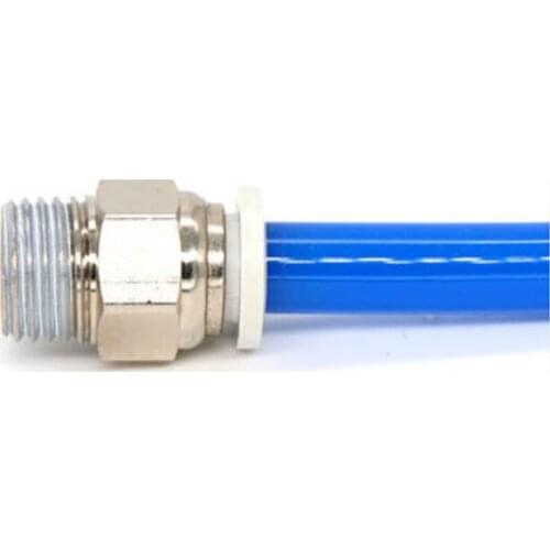 50PCS HIGH QUALITY Wihte BSPT PC10-01 PC10-02 PC12-01 PC12-02 Pneumatic Connectors Male Straight One-Touch Fittings