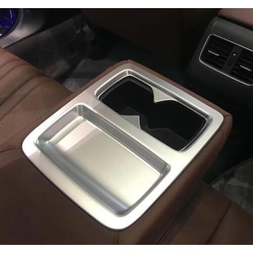 Car Interior Rear Row Water Cup Holder Panel Cover Trim Decoration Styling For Honda Accord 10th 2018 ABS 2 Colors