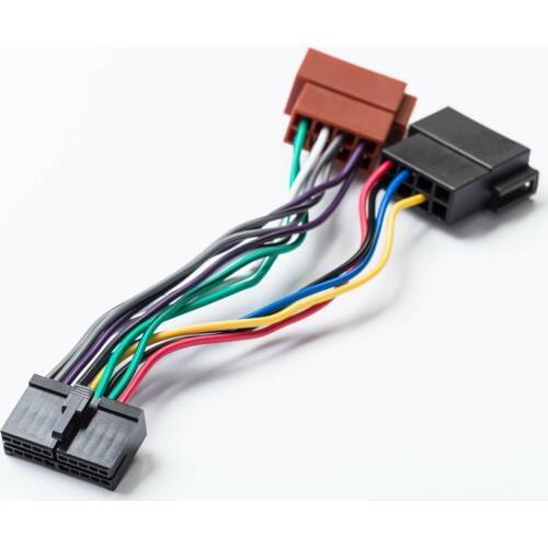 Car Radio ISO Adapter 20pin Cable Universal din Connector for AEG Car Stereo Prology autoradio Audiovox JGC etc