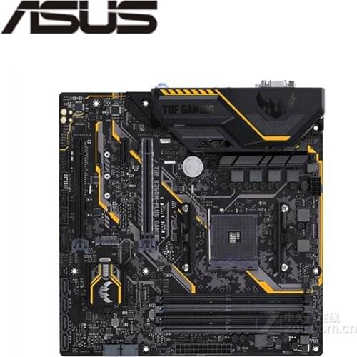 For ASUS TUF B350M-PLUS GAMING Motherboard Socket AM4 DDR4 For AMD B350M B350 Original Desktop Mainboard Used Mainboard