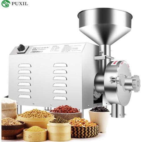 3000W Electric Stainless Steel Grain Grinder Wheat Grain Grinding Machine Commercial Herb Medicine Sprayer Type