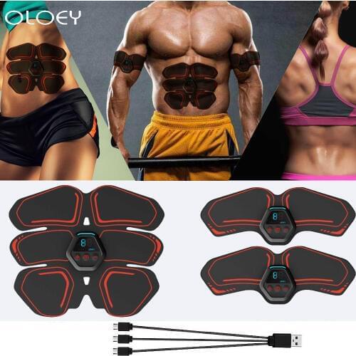 Muscle Electro Stimulator EMS Gym Electrostimulator Abdominal Electric Massager Training Apparatus Fitness Machine Building Body