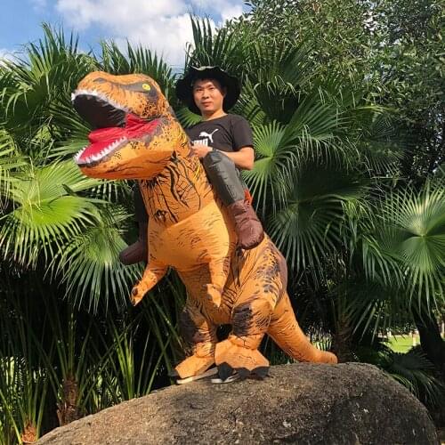 Adult Party Cosplay Costumes Dinosaur Inflatable Costume Funny Blow Up T-rex Suit for Man Woman Role Play Disfraz