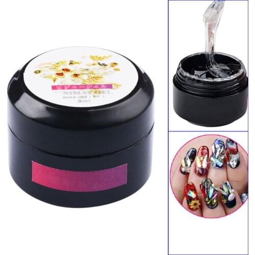 Nail Art Rhinestone Gel Glue Super Sticky Adhesive UV Gel Nail Polish Glue for DIY Nail Art Crystal Gems Jewelry Decoration