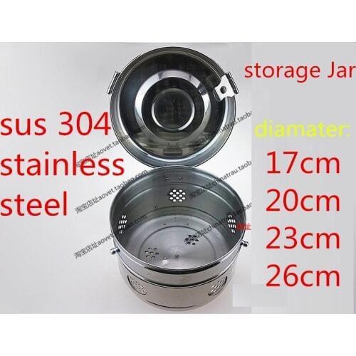 Medical Supplies 304 stainless steel storage Jar storage bucket cotton Gauze sterilizing cylinder Sterilizing storage case tank