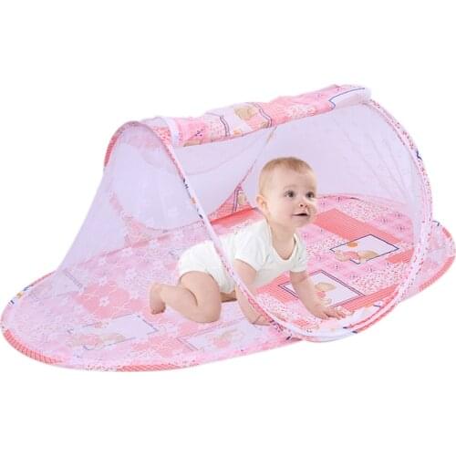 Mosquito Net Foldable Portable Baby Infant Multifunctional Cartoon Pattern High Quality Ship-shaped Mosquito Net For Children