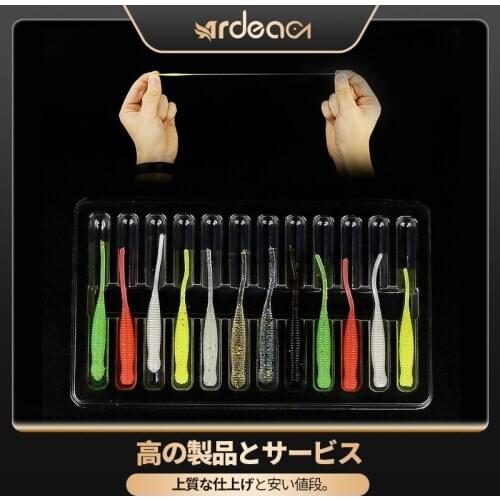 Ardea Soft Lures12pcs Bait Set Silicone Worm Wobblers Bait Swimbait Artificial Jigtail Carp Bass Baitfishing Fishing Tackle