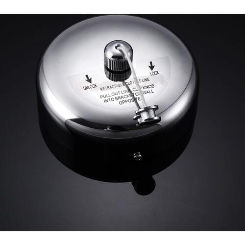 Stainless Steel Wall Mounted Clothesline Adjustable Laundry Hanger Rack Balcony Slip-Resistant Retractable Clothing Rope