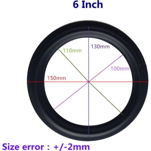 New 2 Pair 6" Woofer Repairable Parts / Speaker Rubber Surround ( 150mm / 130mm / 110mm / 100mm )