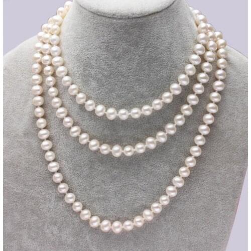 NEW Beautiful! 6-7mm White Akoya Cultured Pearl Necklace free shipping
