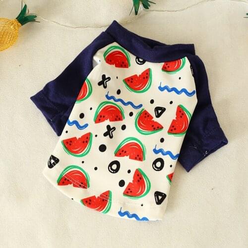 PETCIRCLE Dog Clothes Wavy Watermelon Vest Shirt For Small Dog Puppy Pet Cat Summer Pet Cute Costume Pet Clothes Dog Shirt Coat
