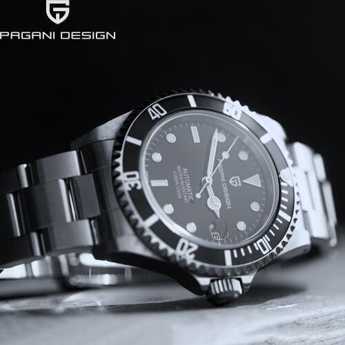 PAGANI DESIGN 1639 Mens Watches Business Mechanical Wristwatch Automatic watch for men Stainless steel Diver montre homme 2021