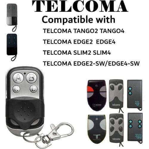 ABCD Wireless RF Copy TELCOMA EDGE2/4 Remote Control 433.92 MHz Electric Gate Garage Door Remote Control Key Fob Controller