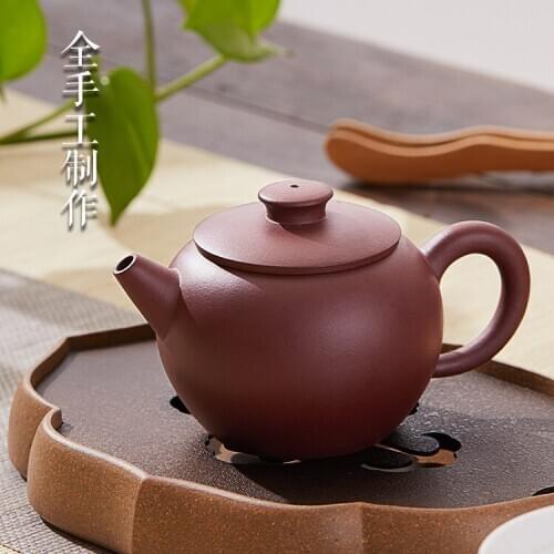 Pure manual undressed ore purple mud trough system of qing dynasty famous authentic hand kiss kung fu teapot