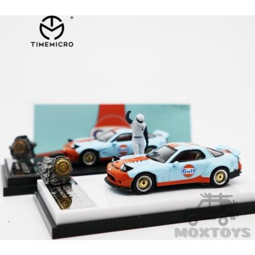 TimeMicro 1:64 Mazda RX-7 Gulf Ordinary/Luxury Diecast Model Car