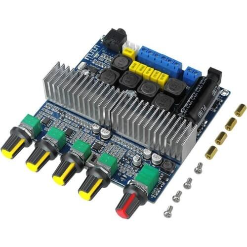 TPA3116 Subwoofer Amplifier Board 2.1 Channel High Power Bluetooth 4.2 Audio Amplifiers DC12V-24V 2*50W+100W Amplificador