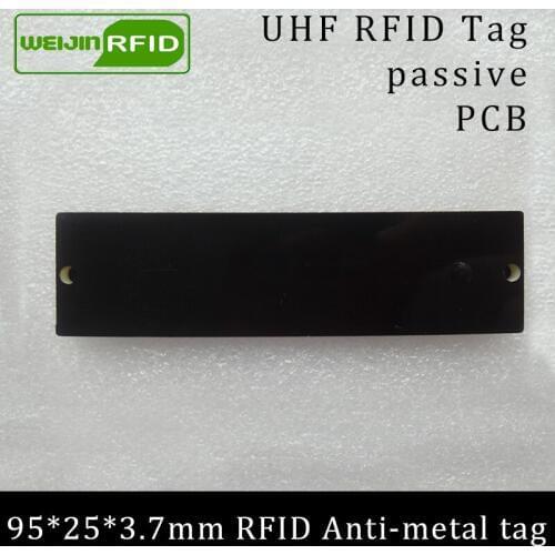 UHF RFID anti-metal tag 915mhz 868mhz Alien Higgs3 EPCC1G2 6C 95*25*3.7mm long reading distance PCB smart card passive RFID tags