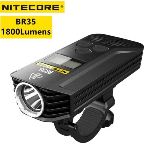 NITECORE BR35 Bicycle Light High Power Rechargeable 1800 Lumens Built-in 6800mAh Battery with CREE XM-L2 U2 LED Cycling Light