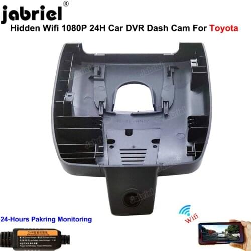 Hidden Wifi 1080P Car DVR Dashcam 24H Dash Cam Recorder for Toyota Highlander XU70 LE XLE for Toyota Kluger 2021 2022 2023 2024