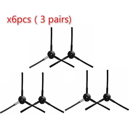 6pcs/lot Robot Vacuum Cleaner Side Brush Brushes for Polaris PVCR 0726W 0826 Robotic Vacuum Cleaner Parts Accessories