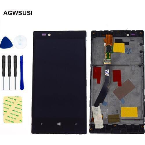 LCD For Nokia Lumia 720 N720 Touch Screen Digitizer Sensor Glass Lumia 720 LCD Display Panel Module Assembly With Frame