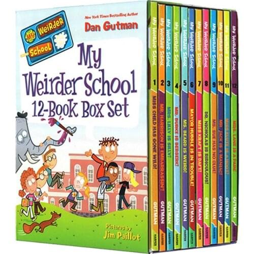 12 Books/Set My Weirder School English Story Books Children Kids Story Comic Book Early Educaction Reading Book