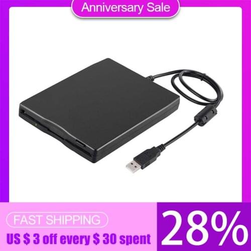3.5 inch USB Mobile Floppy Disk Portable Drive 1.44MB External Diskette FDD for Laptop Notebook PC