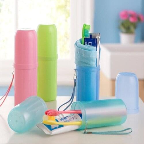 Creative Portable Outdoor Travel Wash Toothbrush Toothpaste Holder Storage Box Tumbler Cup Organizer Bath Towel Camping Vacation