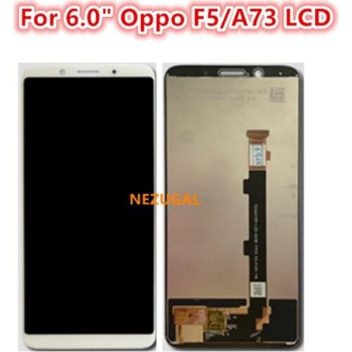 For 6.0" Oppo F5 LCD Display Touch Screen Digitizer Assembly A73 A73t For OPPO F5 LCD CPH1723 CPH1725 Replacement