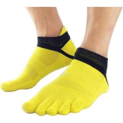 1 pair Breathable Unisex Men Women Socks Sports Ideal For Five 5 Finger Toe Shoes Sale solid colors socks men EU38-43
