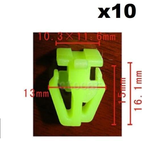 10pcs OEM for Honda Acura Protector Moulding Clip Retainer FastenerRivet Integra 91501-SG0-003 Door exterior trim strip clamp