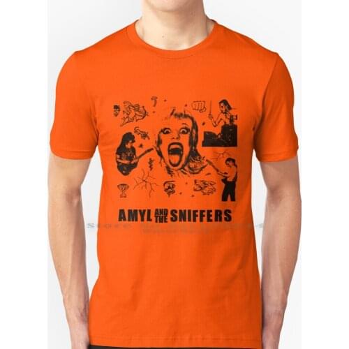 Amyl Show And The Evahn American Tour 2021 T Shirt 100% Pure Cotton Live Sniffers Concert World Europe Cover Summer 2020 2022