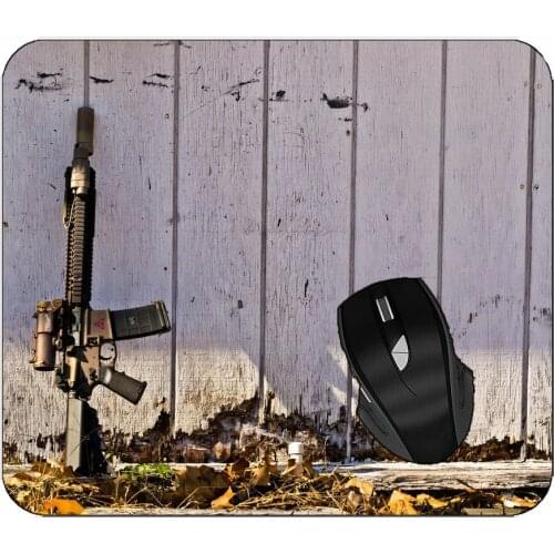 Gaming Mouse Pad Weapon Assault Rifle Background Mouse Mat