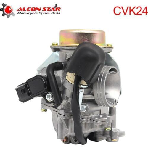 Alconstar-CVK24 24.5mm Motorcycle Carburetor Carburedor Carb Electronic Choke Power for GY6 100 125 150CC 200CC Scooter ATV UTV