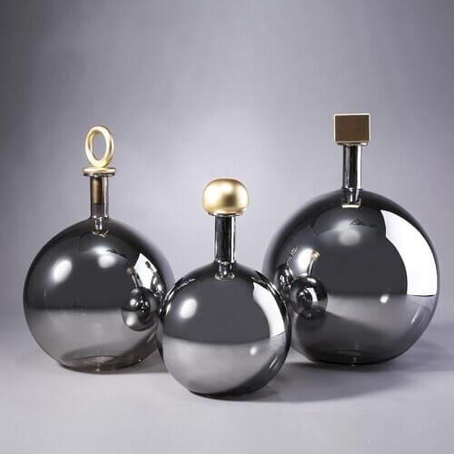 Creative Spherical Vase Decoracion Hogar Moderno Sphere Vases Ins Nordic Home Decor Round Terrarium For Flowers Desktop Decor