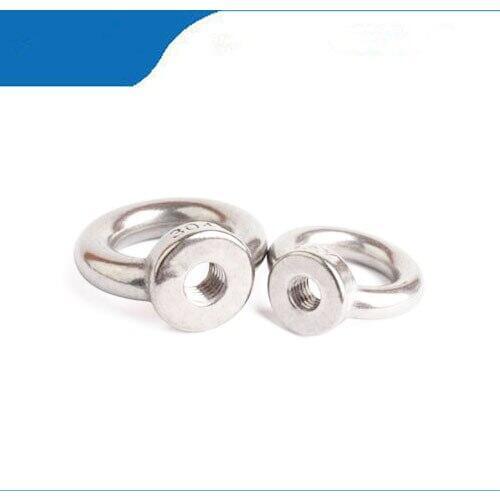 M8 , 10pcs , high quality 304 stainless steel Metric eyenut , lifting ring nut , high quality eye nuts and faster delivery