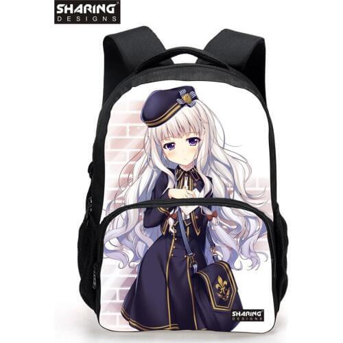Fashion Violetta Bag for Students Back to School Kids School Bookbag Backpacks for Girls Kawaii Rucksack for Children Black